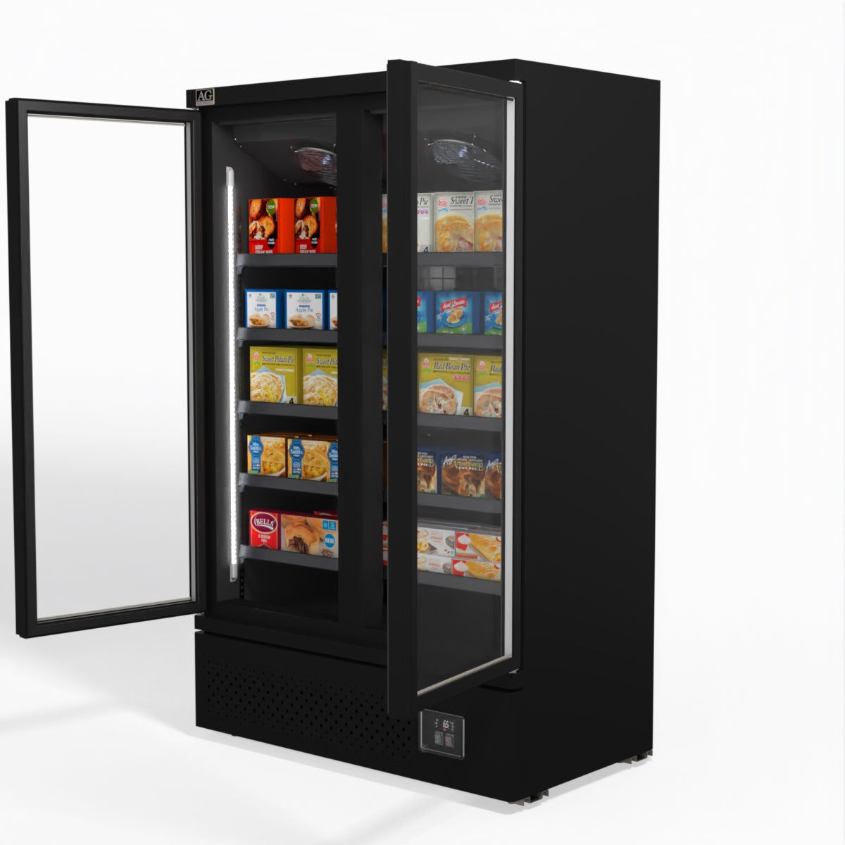 AG Supermarket Two Doors Upright Display Freezer FSB1000