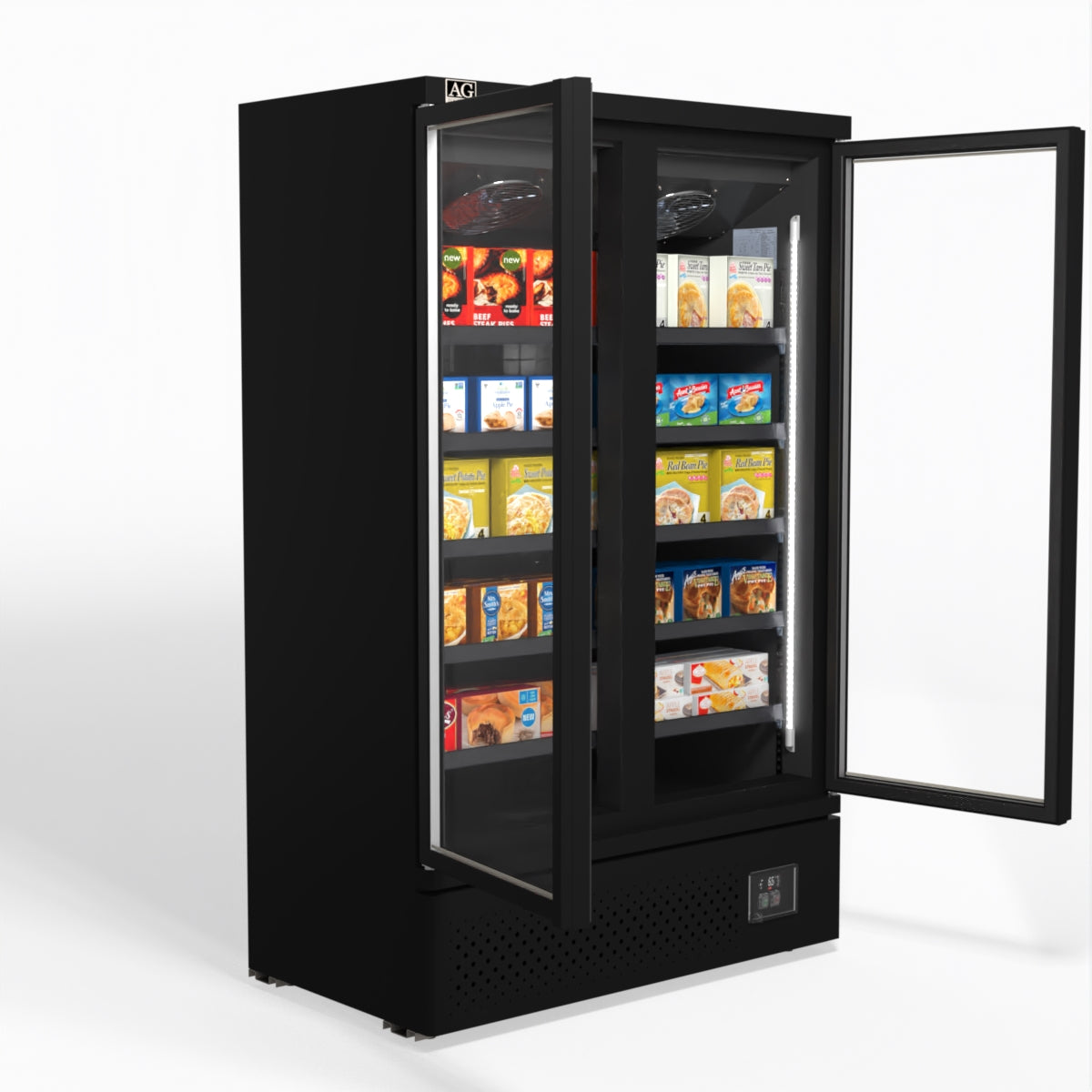 AG Supermarket Two Doors Upright Display Freezer FSB1000