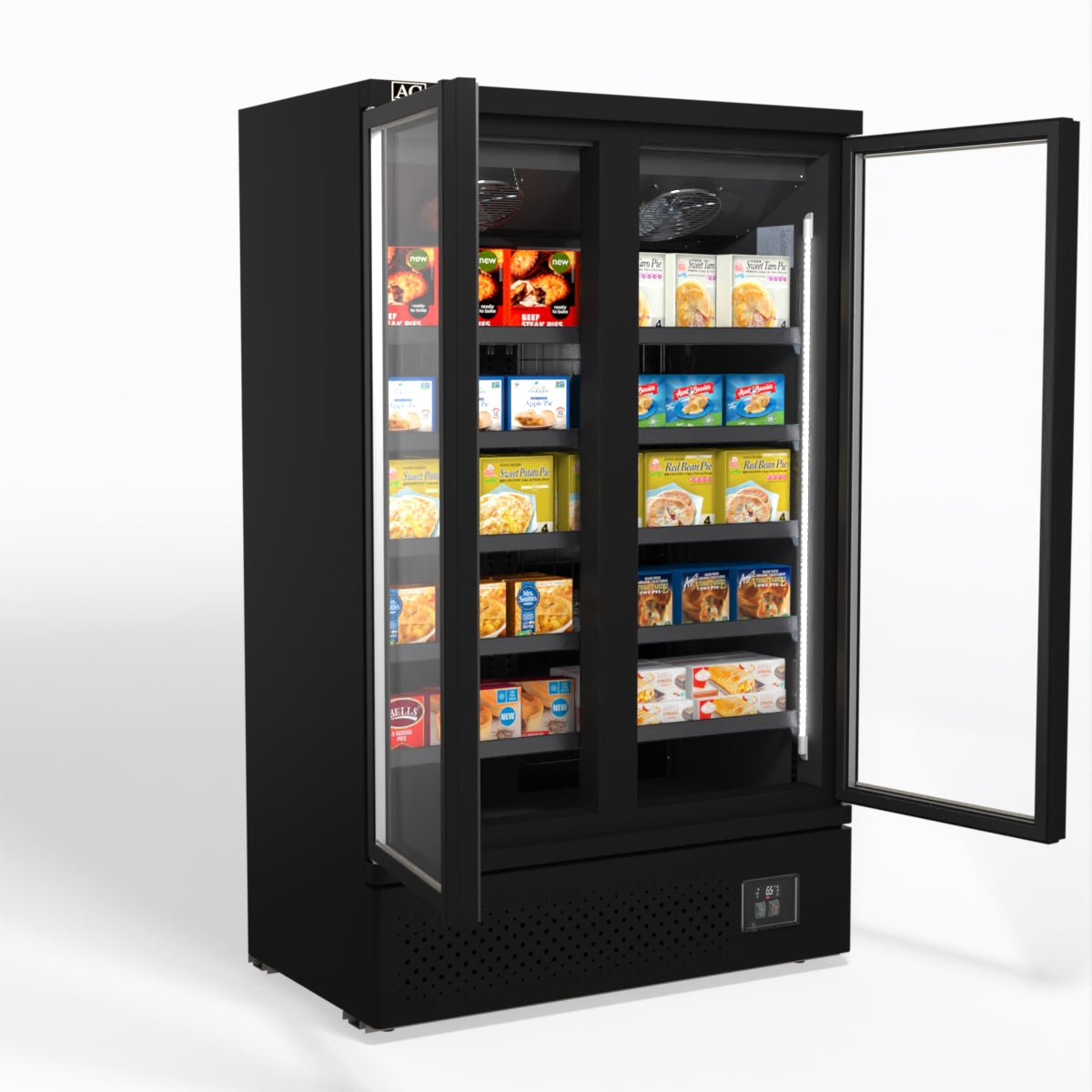 AG Supermarket Two Doors Upright Display Freezer FSB1000