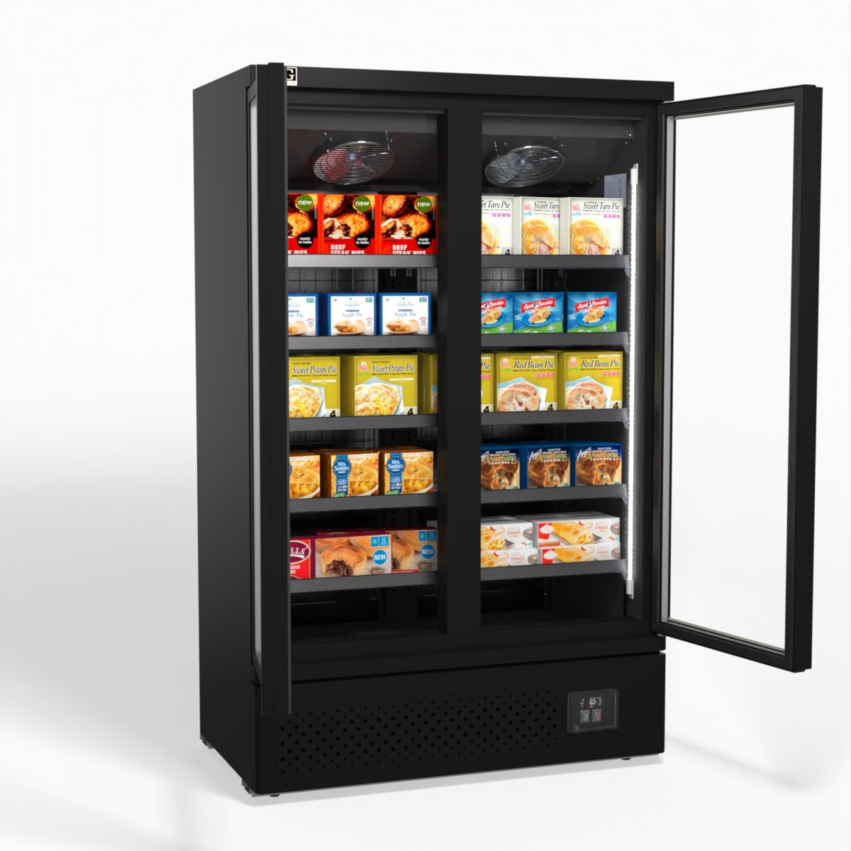 AG Supermarket Two Doors Upright Display Freezer FSB1000