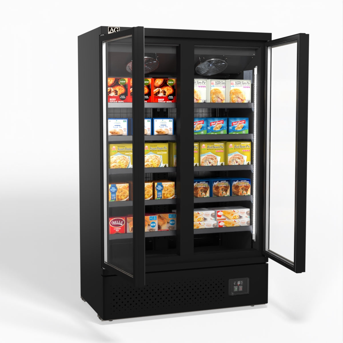 AG Supermarket Two Doors Upright Display Freezer FSB1000