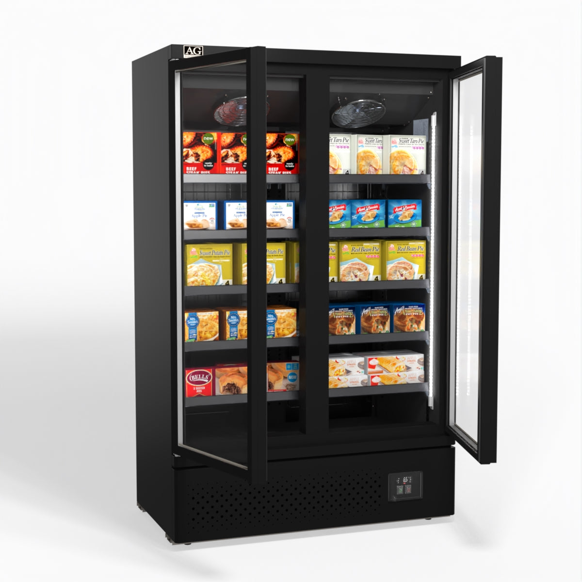 AG Supermarket Two Doors Upright Display Freezer FSB1000