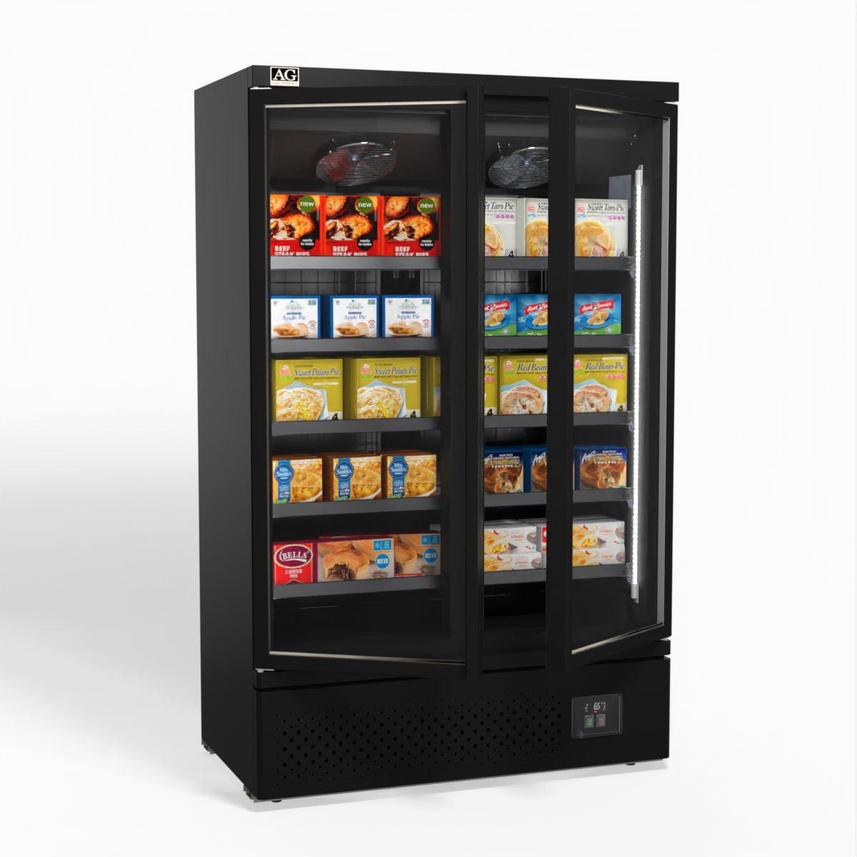 AG Supermarket Two Doors Upright Display Freezer FSB1000