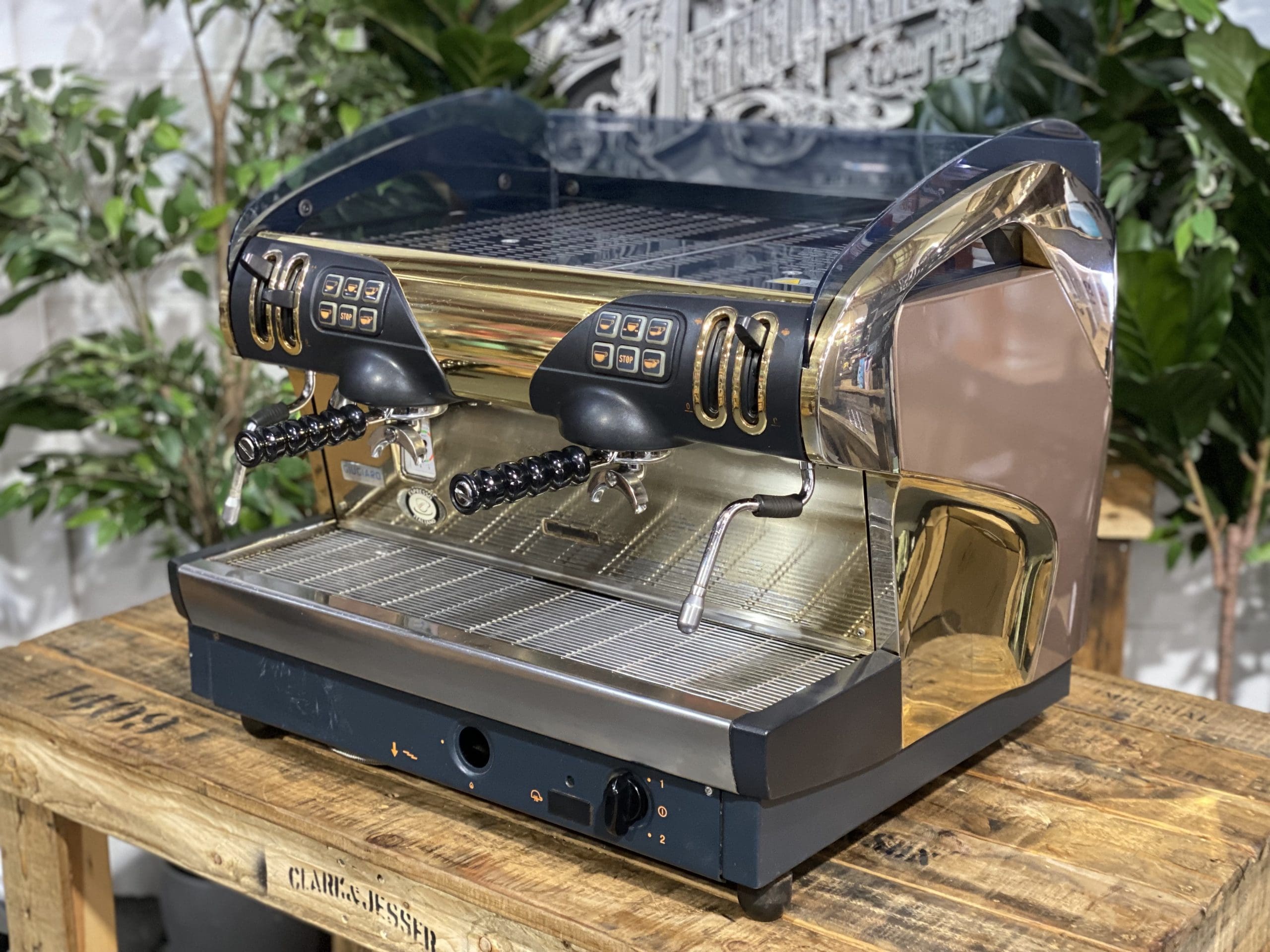 Faema Smart Gold - 2 Group Commercial Espresso Machine - Brown