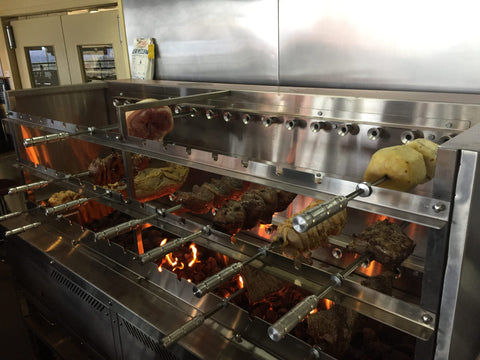 Scheer Gas Lava Rock Rotisserie - 1200mm Width - LVR500A-1200
