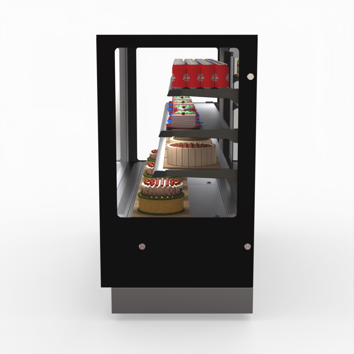 Bonvue Modern 3 Shelves Cake Showcase Food Display GAN-1800RF3