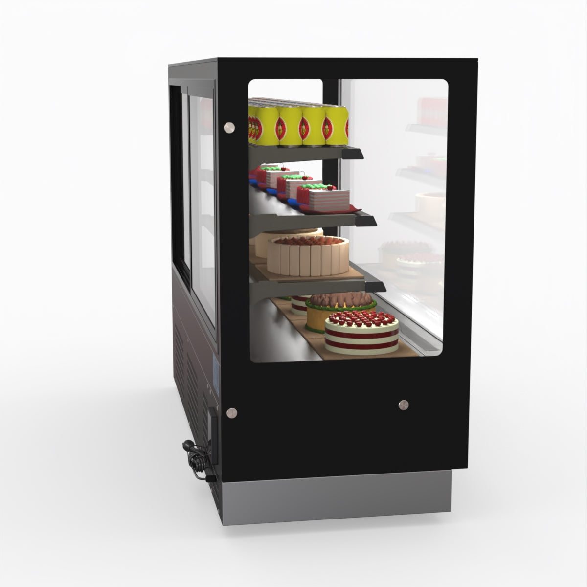 Bonvue Modern 3 Shelves Cake Showcase Food Display GAN-1800RF3