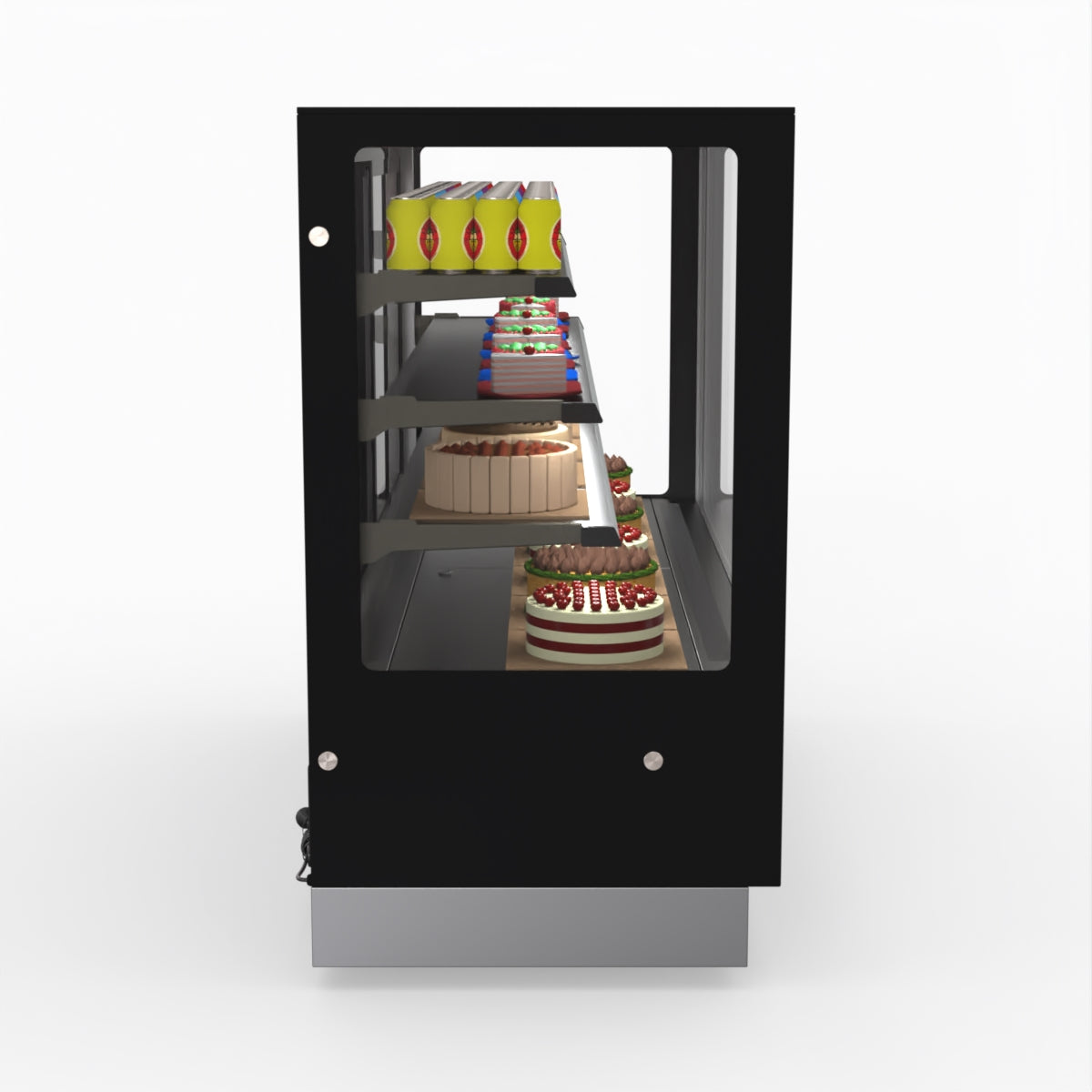 Bonvue Modern 3 Shelves Cake Showcase Food Display GAN-1800RF3