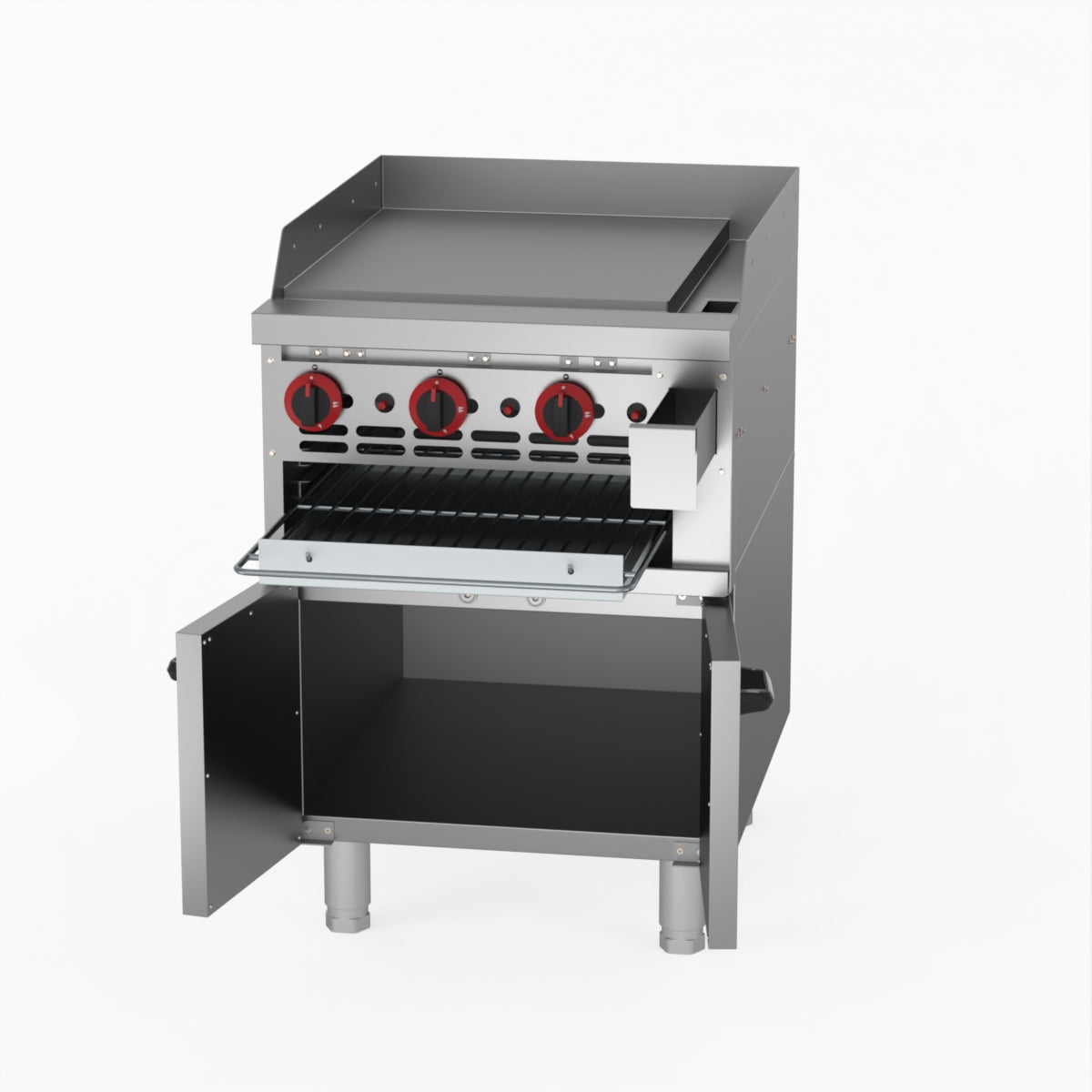 GasMAX Gas Griddle And Toaster With Cabinet GGS-24LPG
