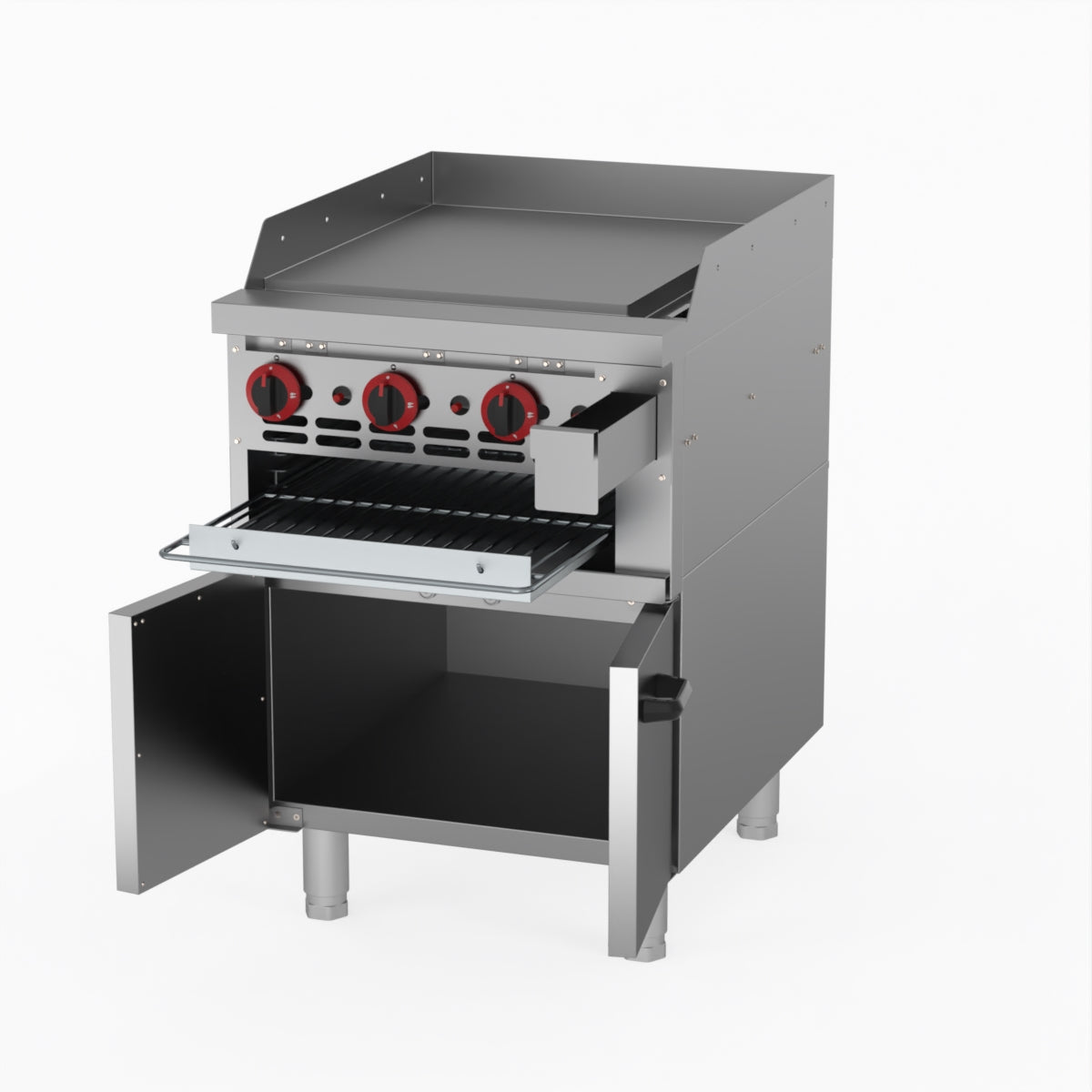 GasMAX Gas Griddle And Toaster With Cabinet GGS-24LPG