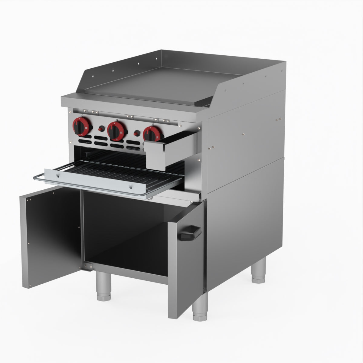 GasMAX Gas Griddle And Toaster With Cabinet GGS-24LPG