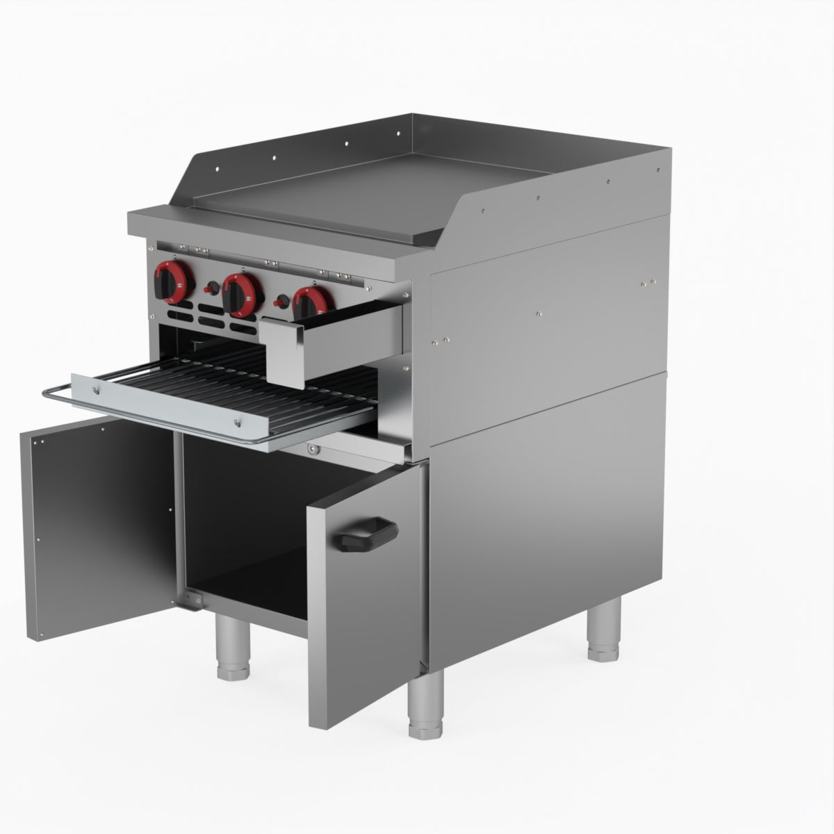 GasMAX Gas Griddle And Toaster With Cabinet GGS-24LPG