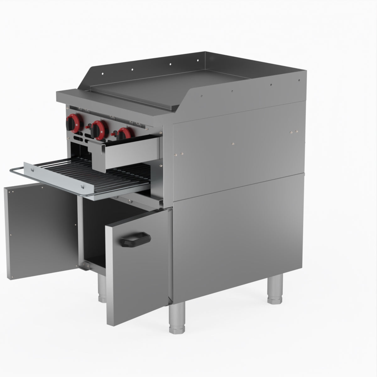 GasMAX Gas Griddle And Toaster With Cabinet GGS-24LPG