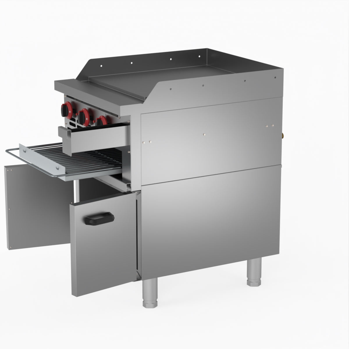 GasMAX Gas Griddle And Toaster With Cabinet - GGS-24