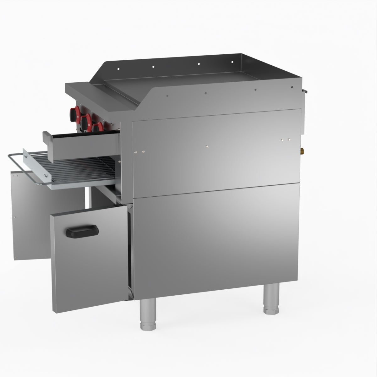 GasMAX Gas Griddle And Toaster With Cabinet GGS-24LPG