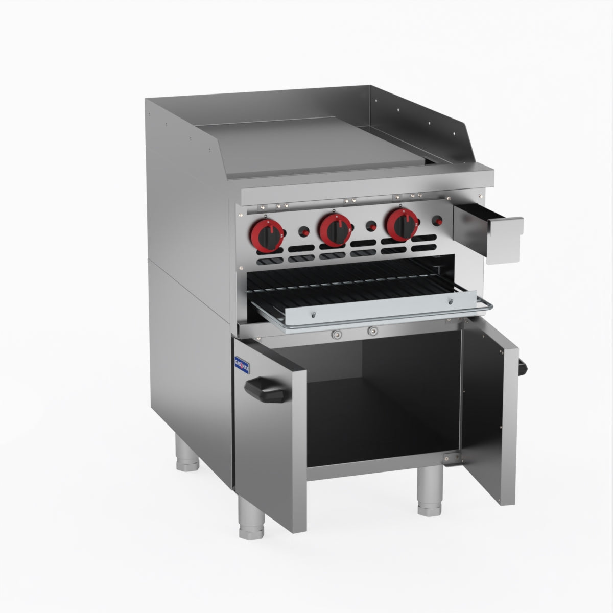 GasMAX Gas Griddle And Toaster With Cabinet GGS-24LPG