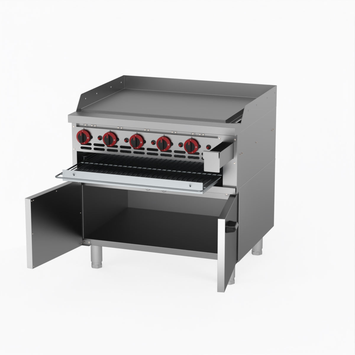 GasMAX Gas Griddle And Toaster With Cabinet GGS-36LPG