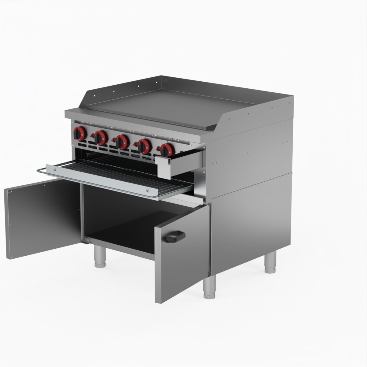 GasMAX Gas Griddle And Toaster With Cabinet GGS-36LPG