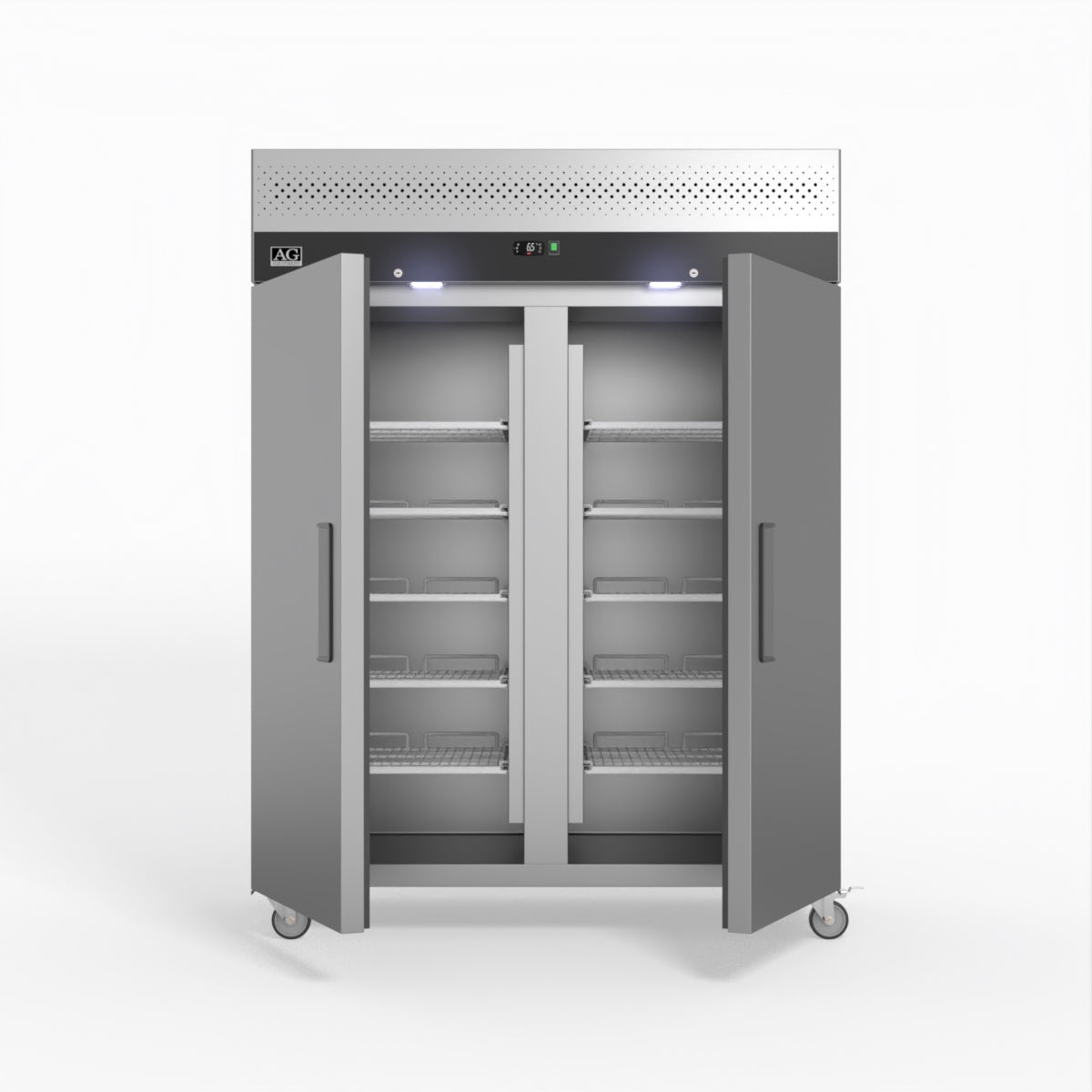 AG 1300 Litre Upright Double Door Stainless Steel Door Fridge GNX1400TN