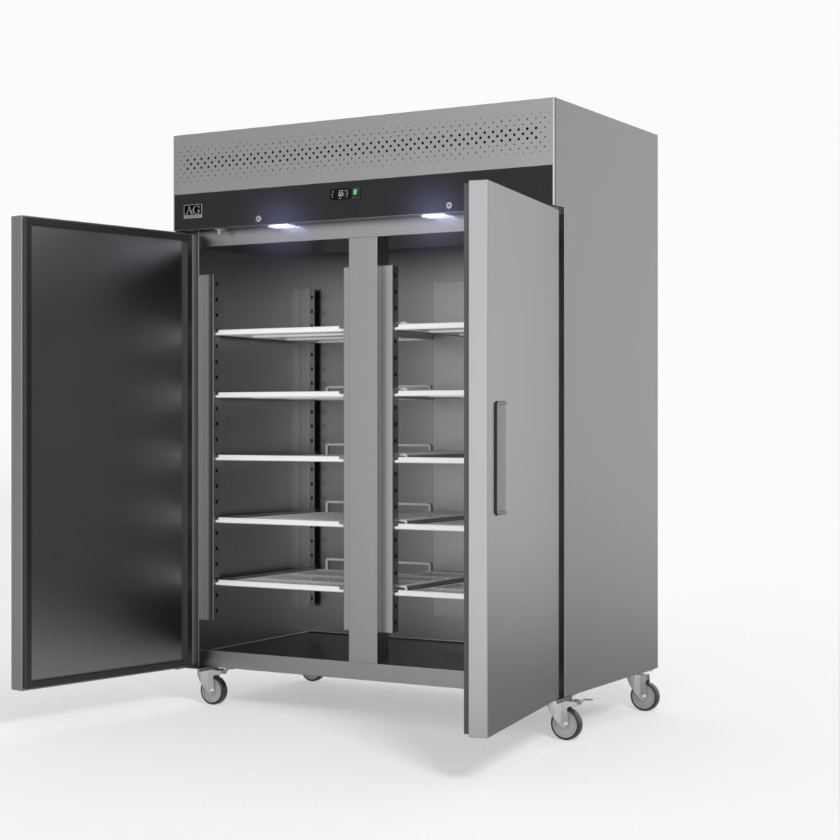 AG 1300 Litre Upright Double Door Stainless Steel Door Fridge GNX1400TN