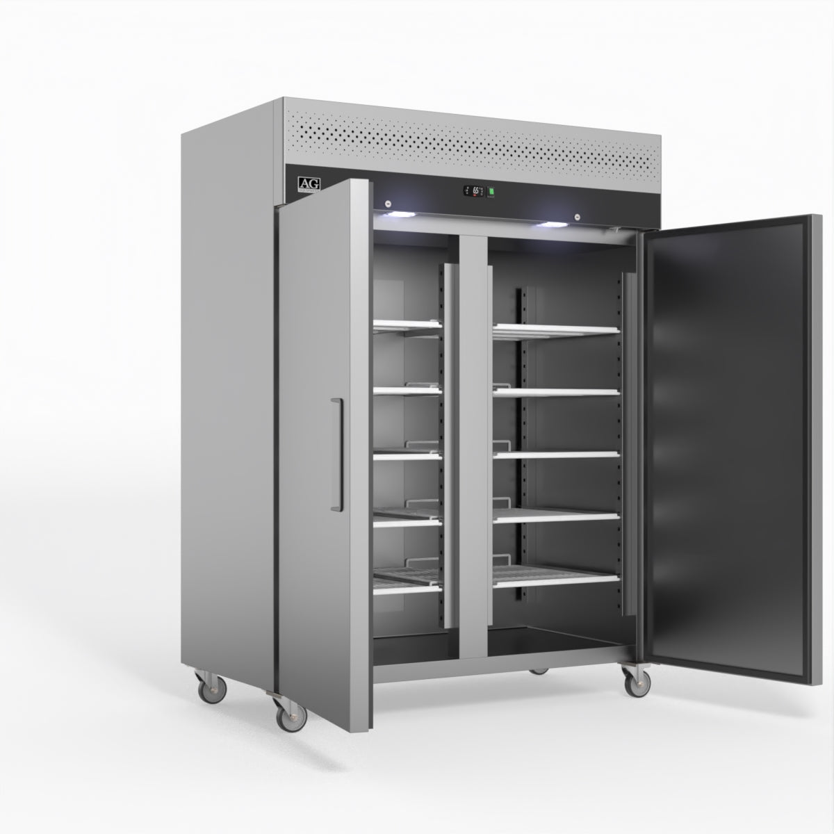 AG 1300 Litre Upright Double Door Stainless Steel Door Fridge GNX1400TN