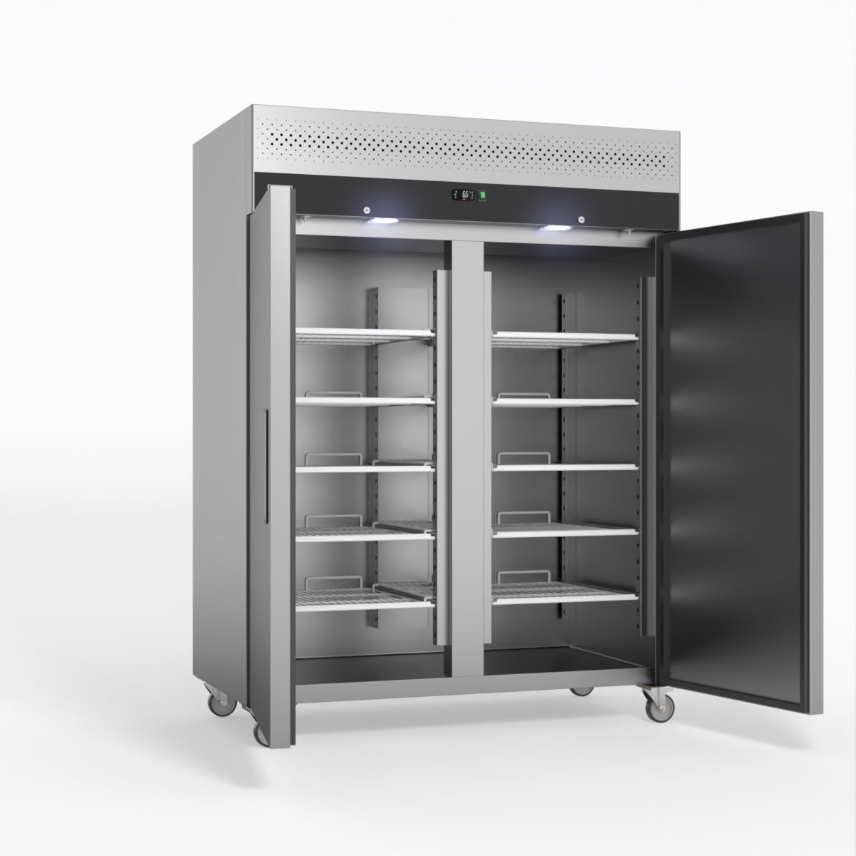 AG 1300 Litre Upright Double Door Stainless Steel Door Fridge GNX1400TN