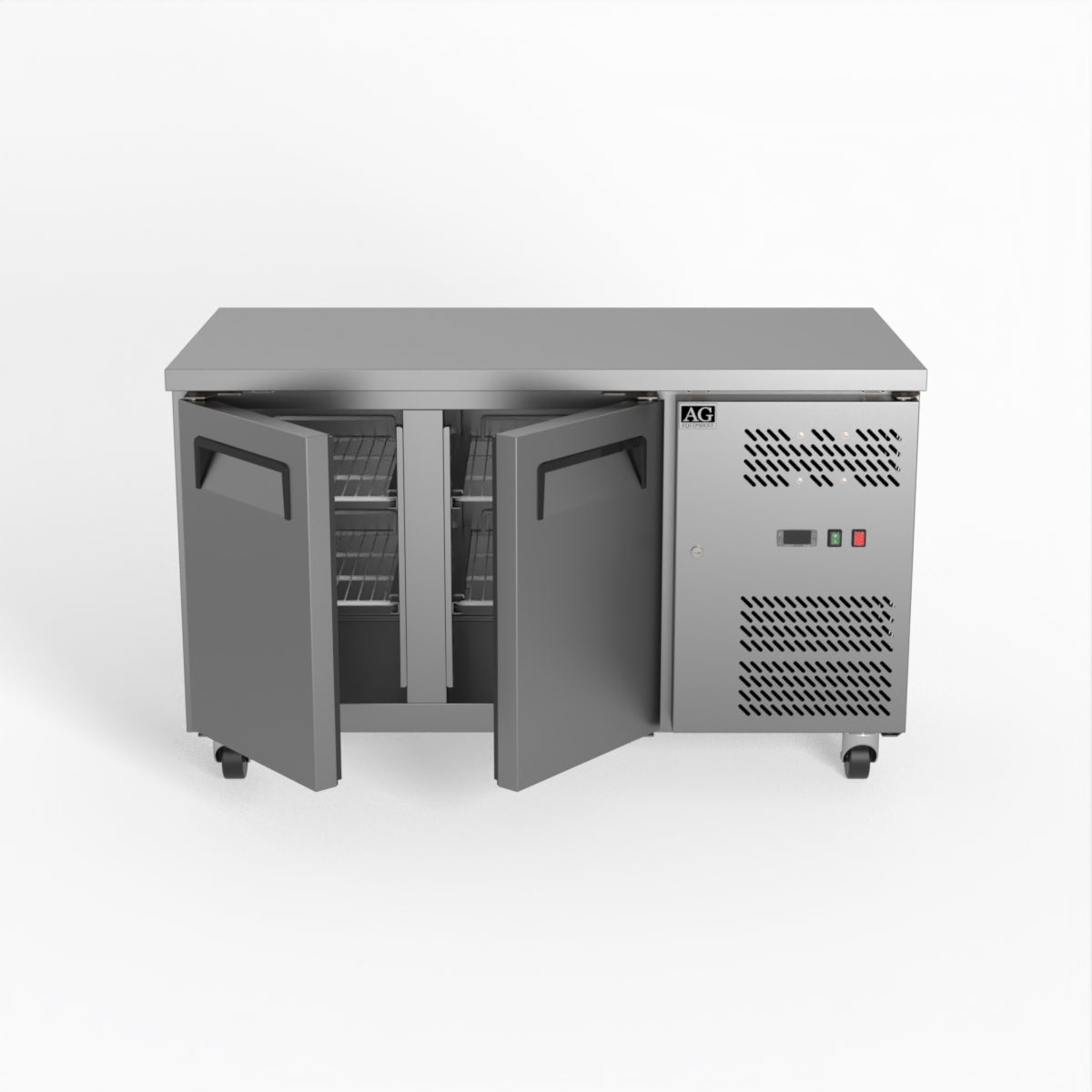 AG Two Door Commercial Worktop / Under Bench Freezer 700mm Depth GNX2100BT