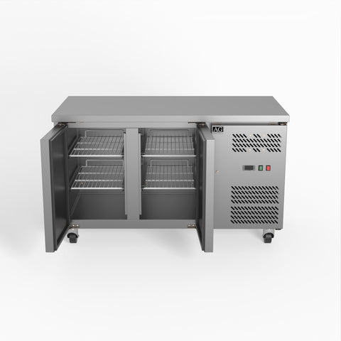 AG Two Door Commercial Worktop / Under Bench Freezer 700mm Depth GNX2100BT