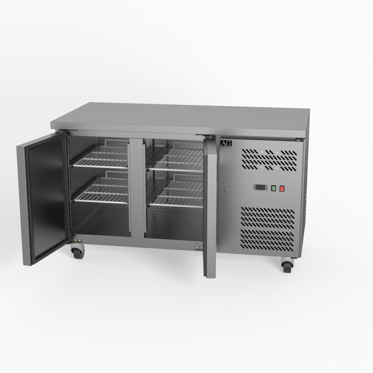 AG Two Door Commercial Worktop / Under Bench Freezer 700mm Depth GNX2100BT