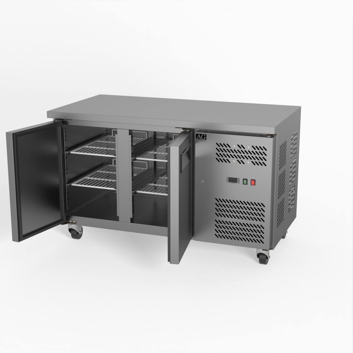 AG Two Door Commercial Worktop / Under Bench Freezer 700mm Depth GNX2100BT