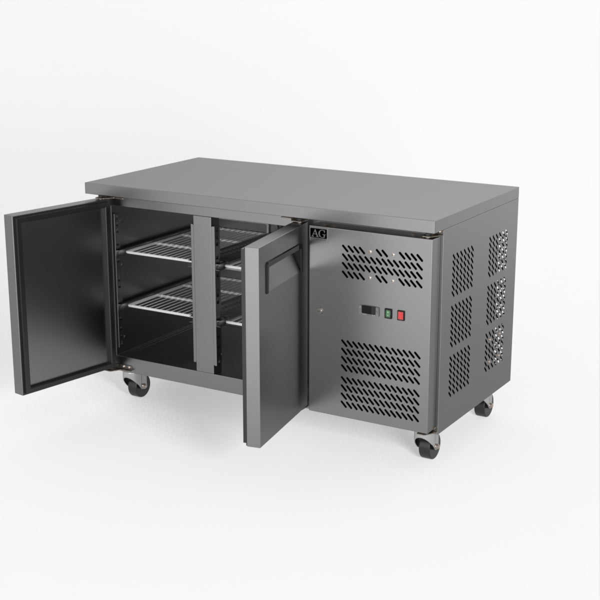 AG Two Door Commercial Worktop / Under Bench Freezer 700mm Depth GNX2100BT