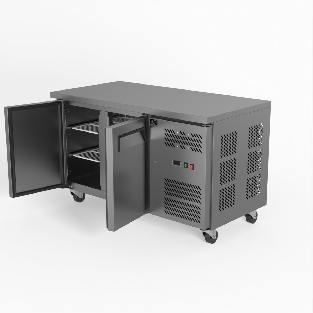 AG Two Door Commercial Worktop / Under Bench Freezer 700mm Depth GNX2100BT