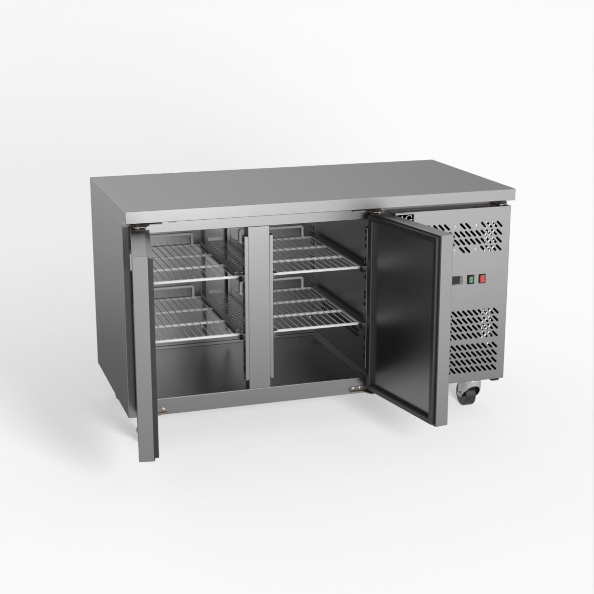 AG Two Door Commercial Worktop / Under Bench Freezer 700mm Depth GNX2100BT