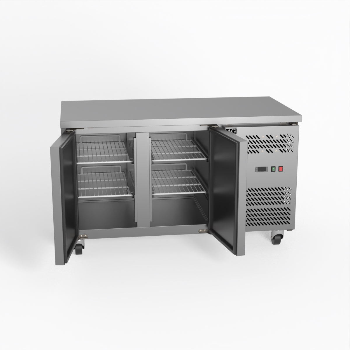 AG Two Door Commercial Worktop / Under Bench Freezer 700mm Depth GNX2100BT