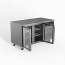 AG Two Door Commercial Glass Door Worktop / Under Bench Display Fridge 700mm Depth GNX2100TNG