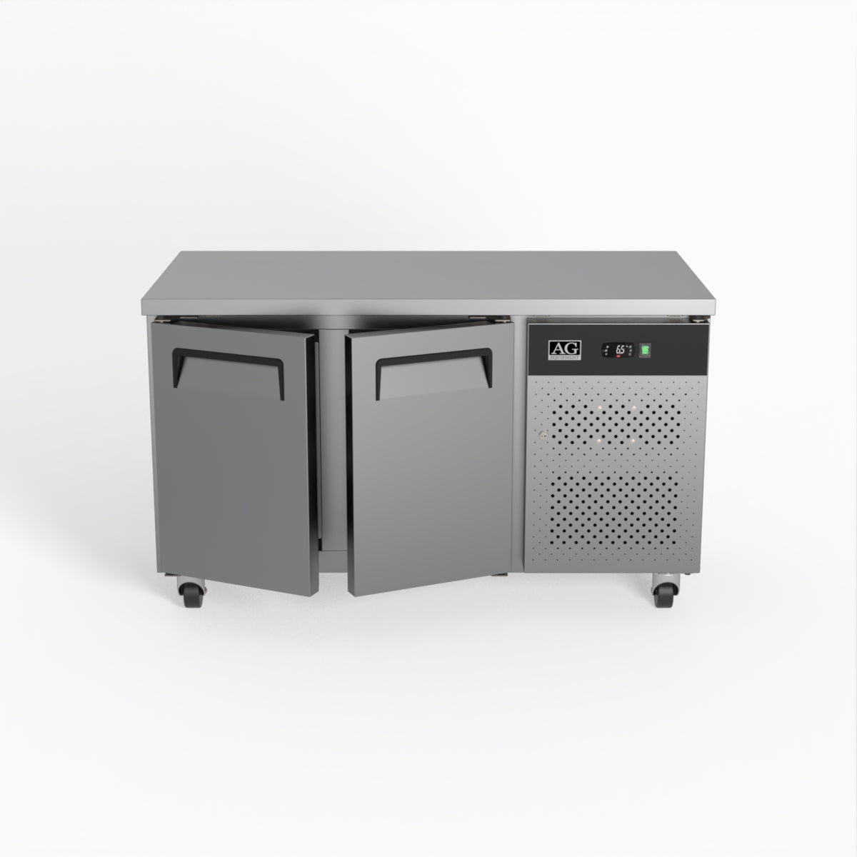 AG Two Door Commercial Worktop / Under Bench Fridge 700mm Depth GNX2100TN