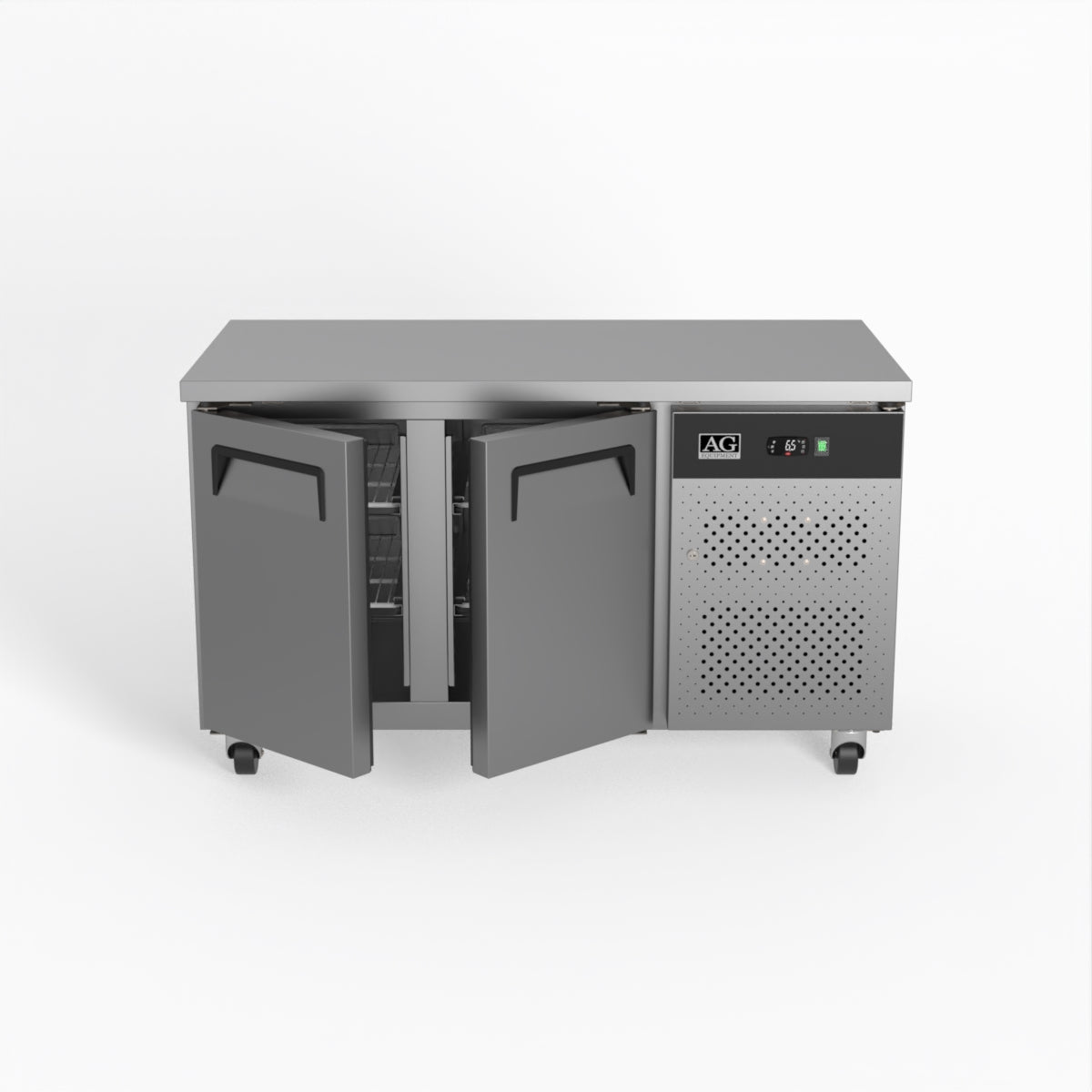 AG Two Door Commercial Worktop / Under Bench Fridge 700mm Depth GNX2100TN
