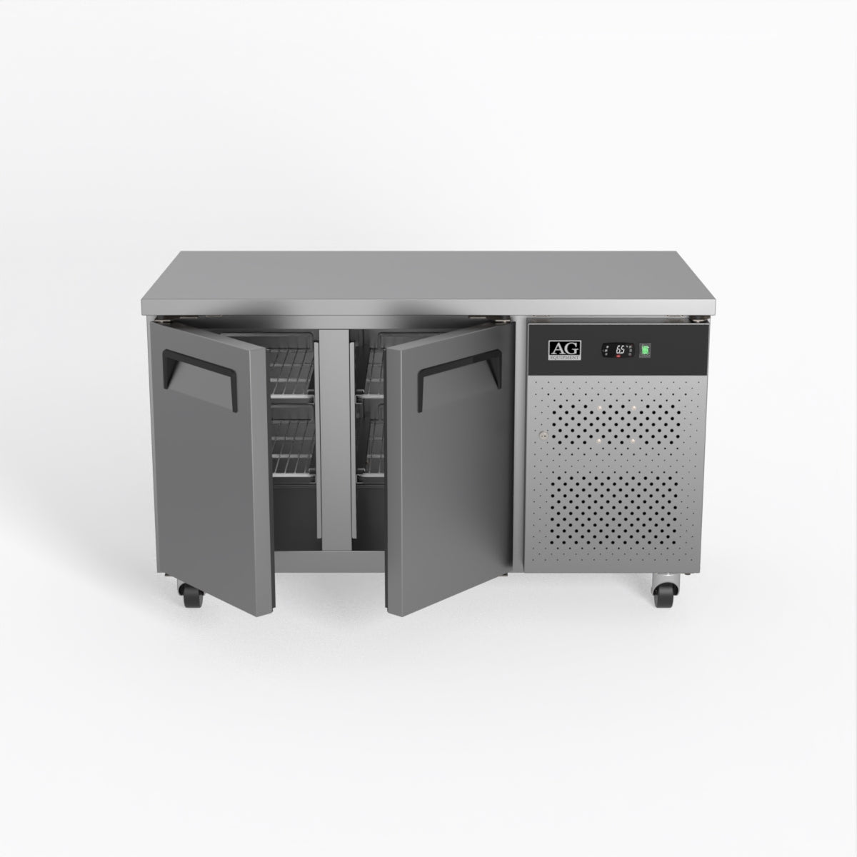 AG Two Door Commercial Worktop / Under Bench Fridge 700mm Depth GNX2100TN