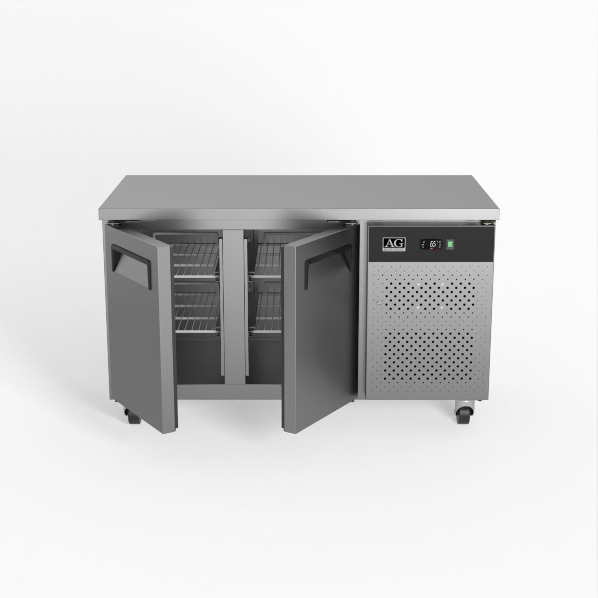 AG Two Door Commercial Worktop / Under Bench Fridge 700mm Depth GNX2100TN