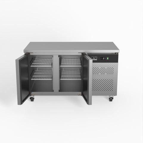 AG Two Door Commercial Worktop / Under Bench Fridge 700mm Depth GNX2100TN