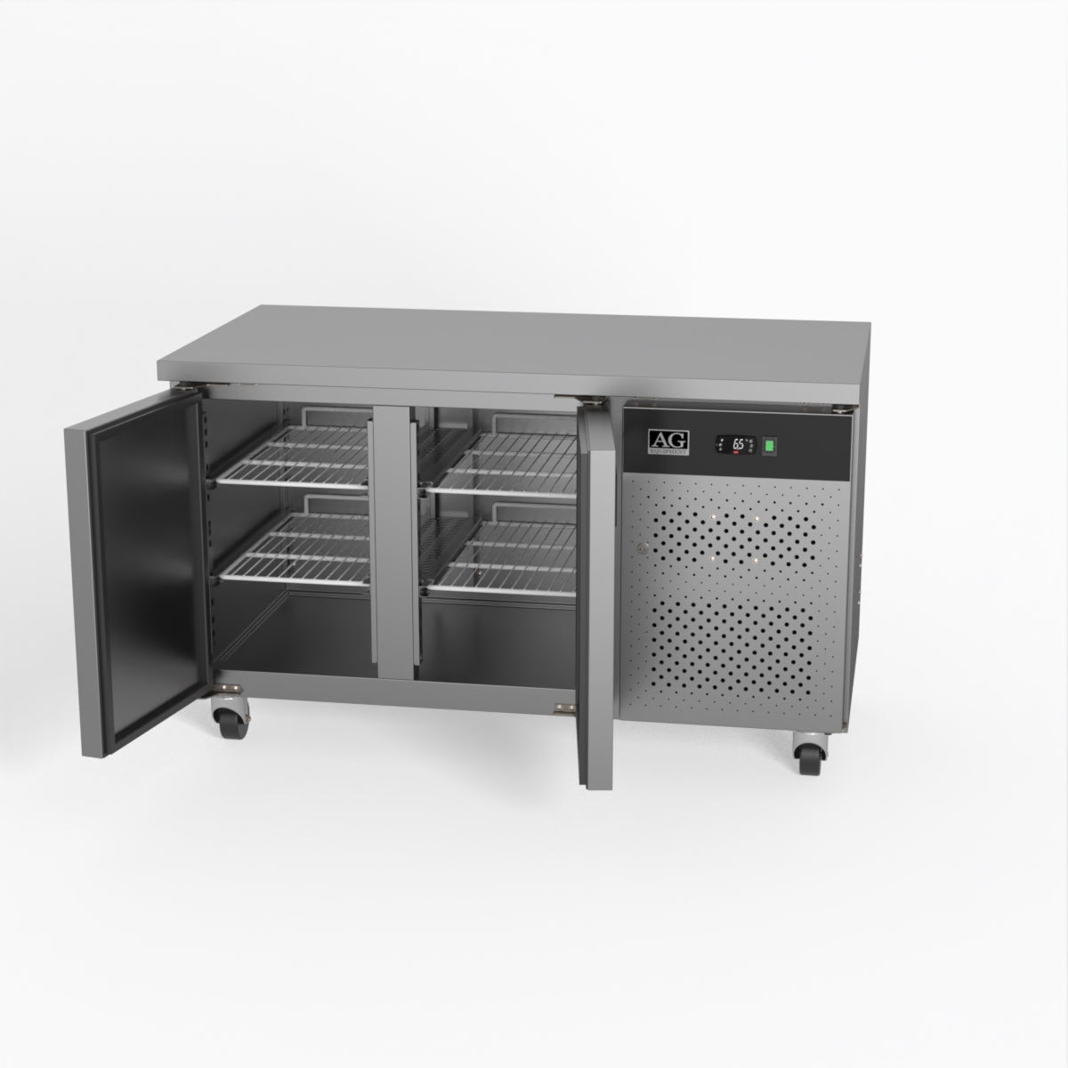 AG Two Door Commercial Worktop / Under Bench Fridge 700mm Depth GNX2100TN