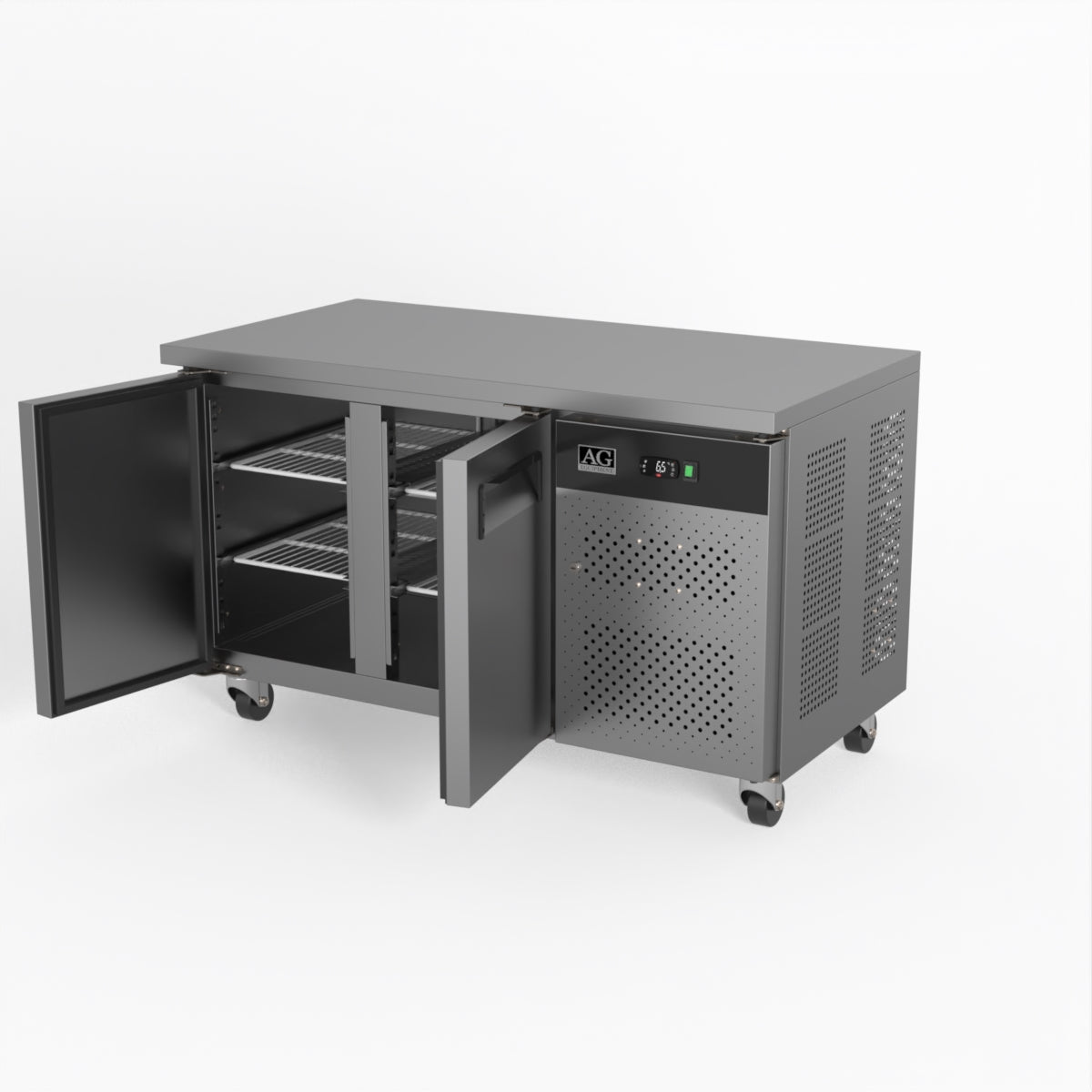AG Two Door Commercial Worktop / Under Bench Fridge 700mm Depth GNX2100TN