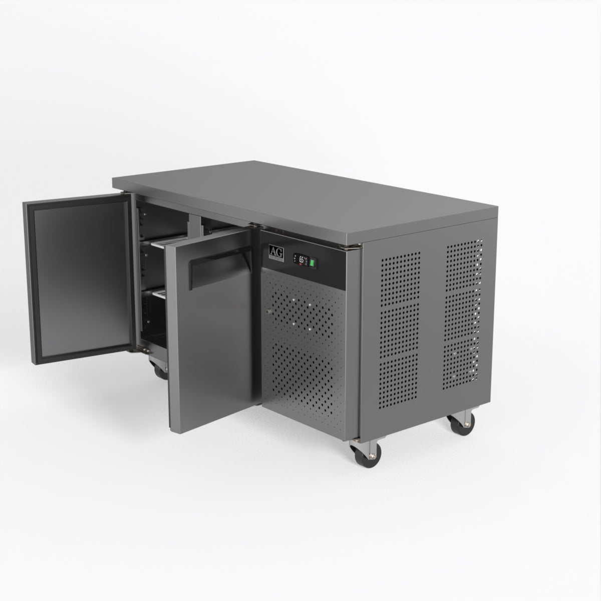 AG Two Door Commercial Worktop / Under Bench Fridge 700mm Depth GNX2100TN