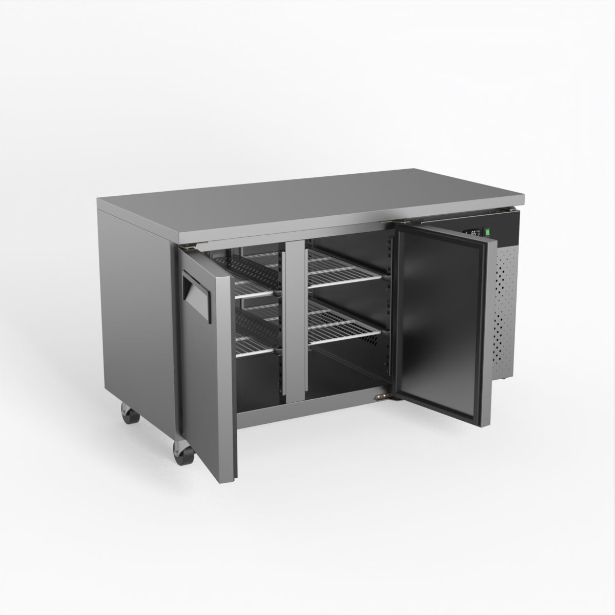 AG Two Door Commercial Worktop / Under Bench Fridge 700mm Depth GNX2100TN