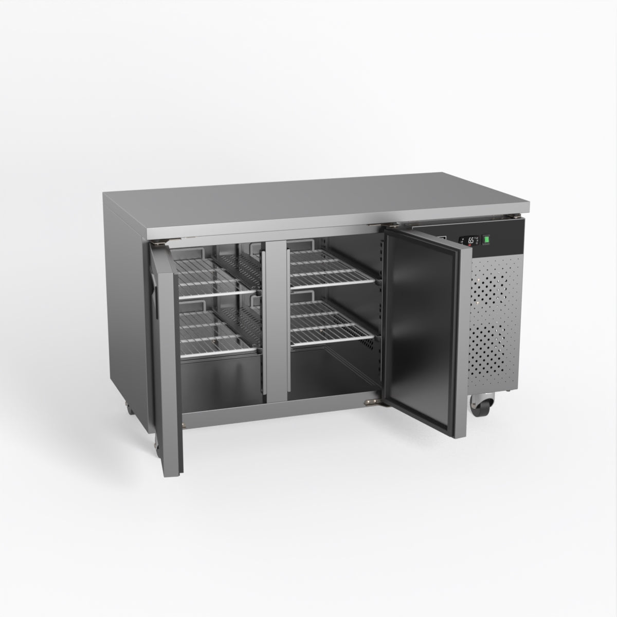 AG Two Door Commercial Worktop / Under Bench Fridge 700mm Depth GNX2100TN
