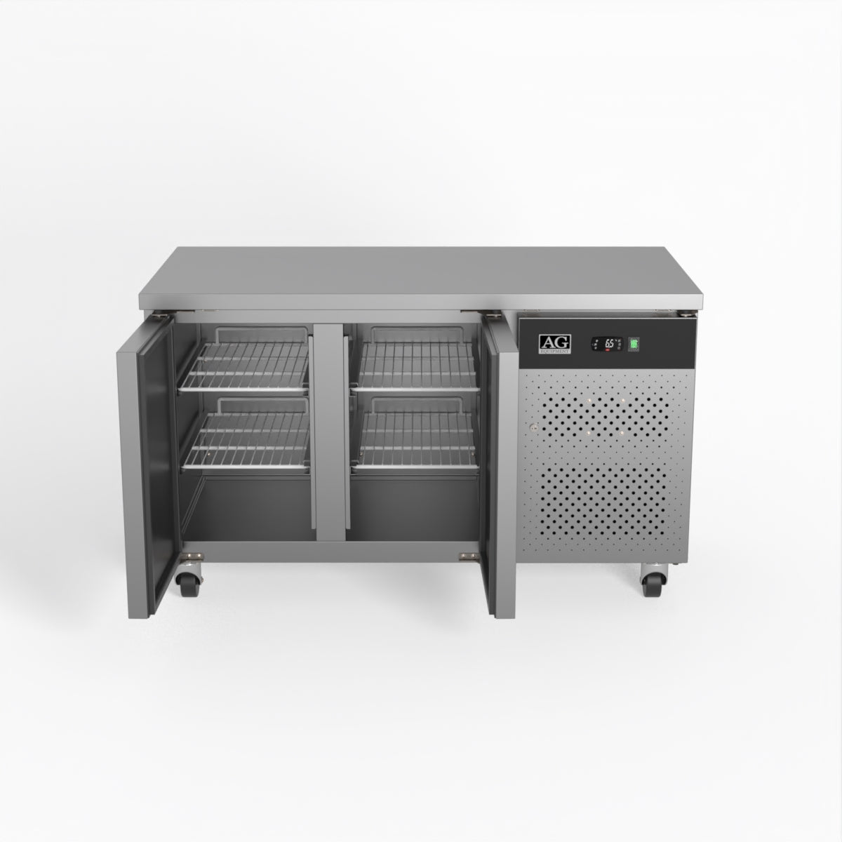 AG Two Door Commercial Worktop / Under Bench Fridge 700mm Depth GNX2100TN