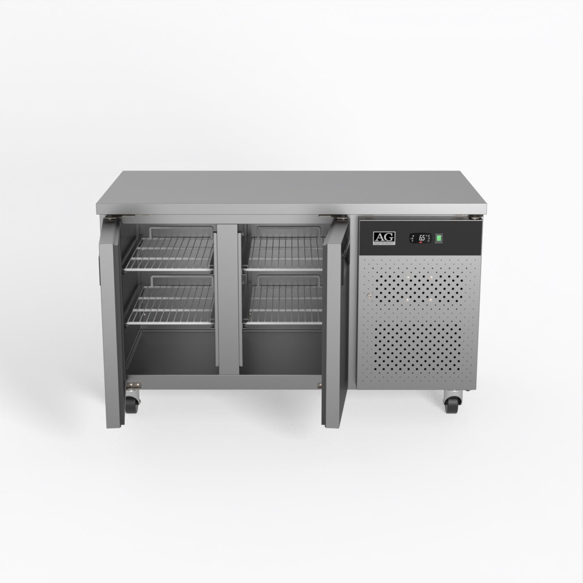 AG Two Door Commercial Worktop / Under Bench Fridge 700mm Depth GNX2100TN