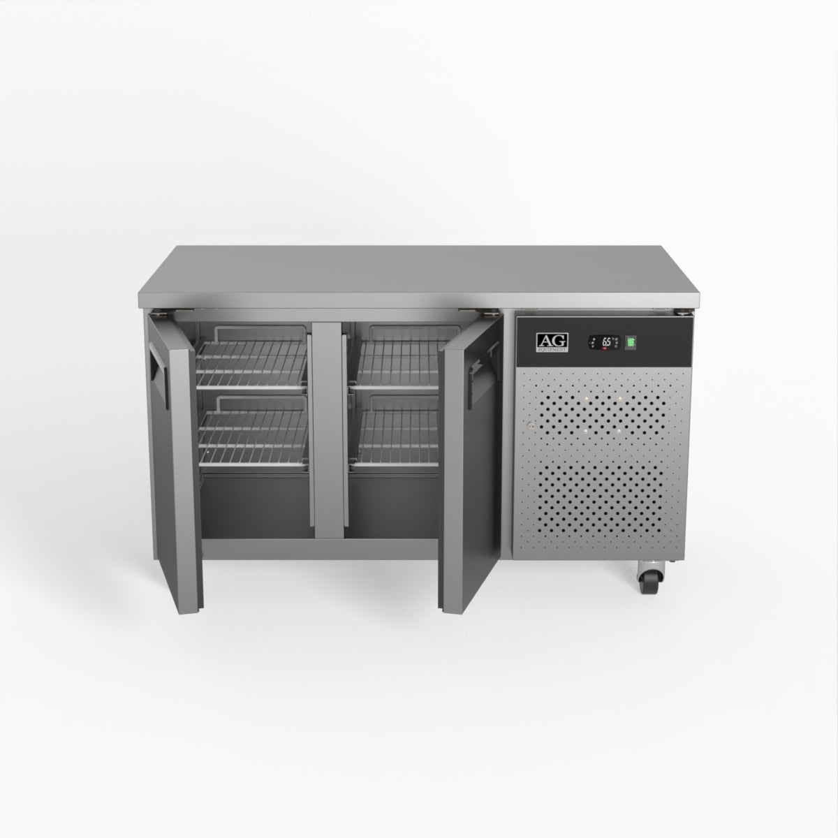 AG Two Door Commercial Worktop / Under Bench Fridge 700mm Depth GNX2100TN