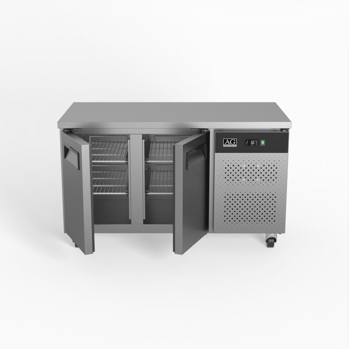 AG Two Door Commercial Worktop / Under Bench Fridge 700mm Depth GNX2100TN
