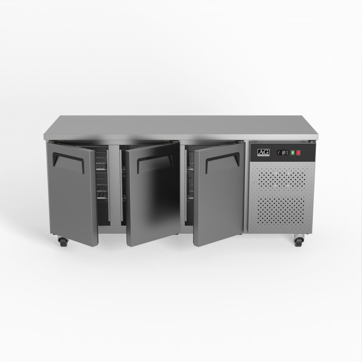 AG Three Door Commercial Worktop / Under Bench Freezer 700mm Depth GNX3100BT
